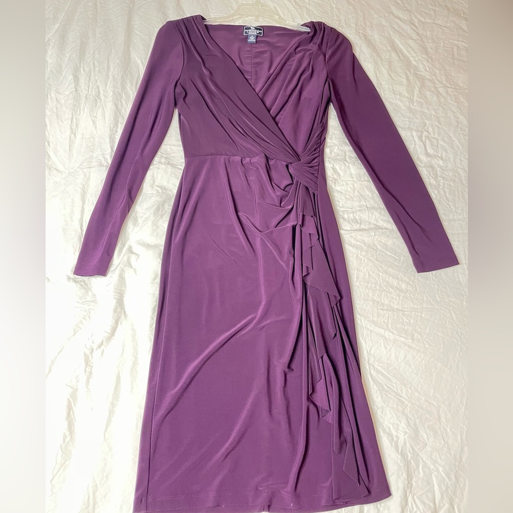 American Living Purple Wrap Dress Size 4